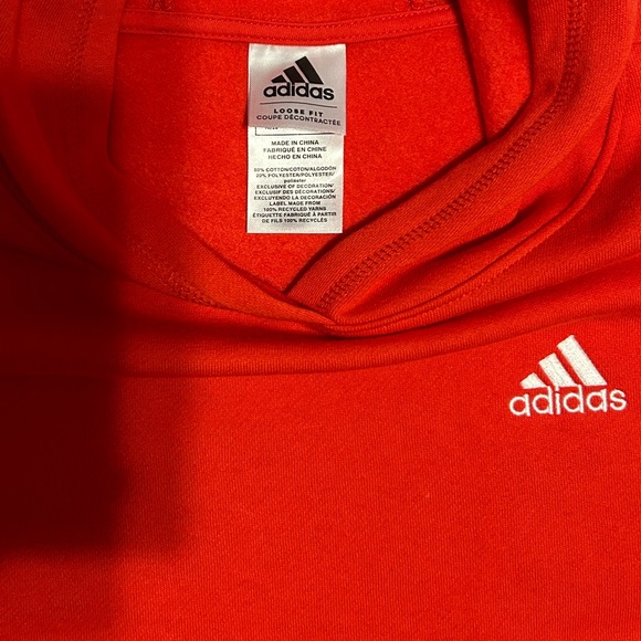 NWT ADIDAS - Red & Black Hoodie - Picture 4 of 4